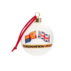 King Charles III Coronation Fine Bone China Bauble