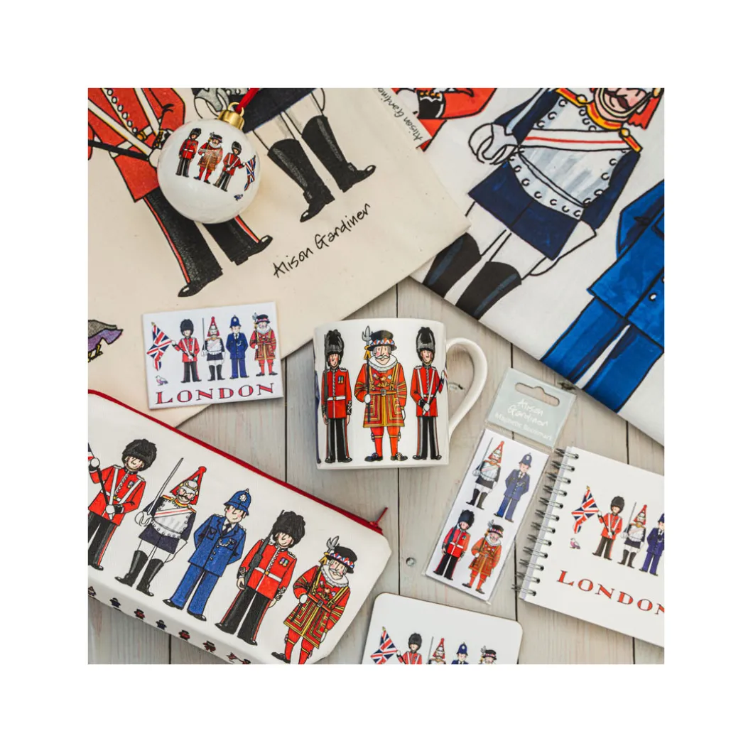 London Figures Tea Towel