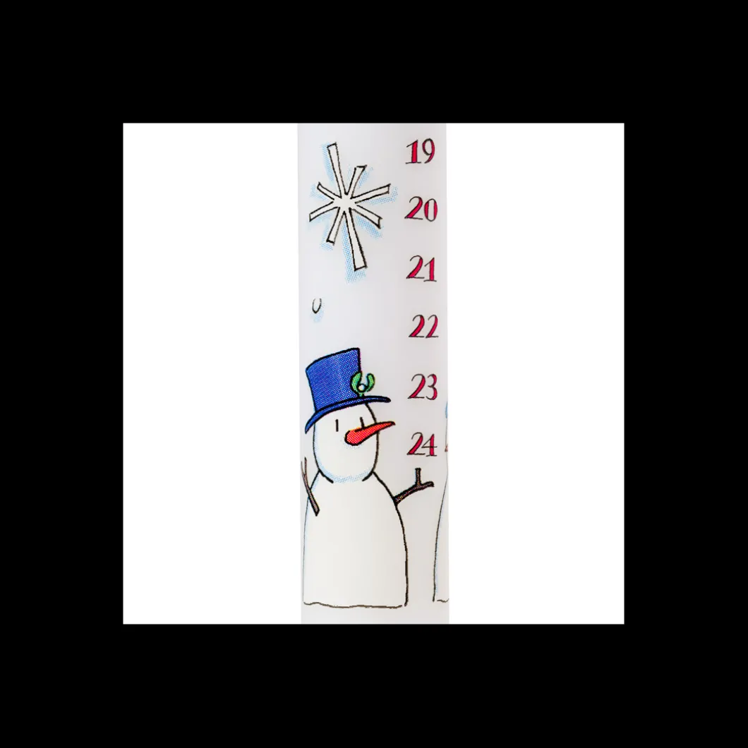 Snowmen Christmas Dinner Advent Candle