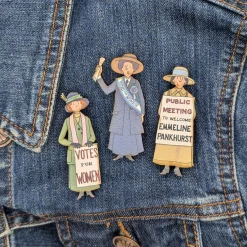 Suffragette UK Set of 3 Pin Badges