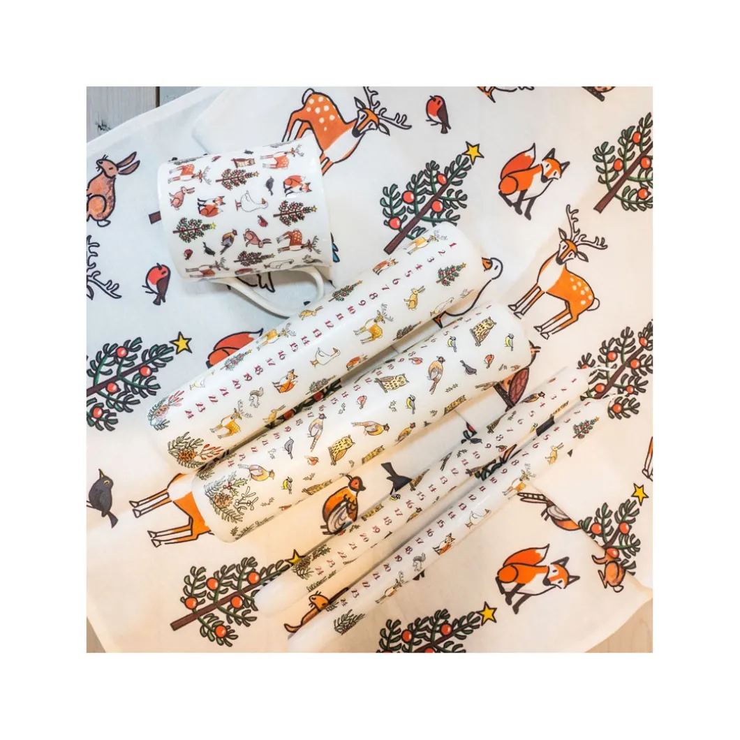 Winter Wildlife Tea Towel